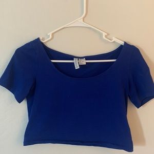 Blue Crop Top